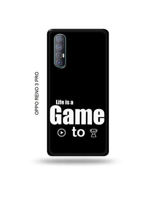 tweakymod designer printed hard case | life is a game paly to win back cover compatible with oppo reno 3 pro - 19019582 - Very Small Image - 1