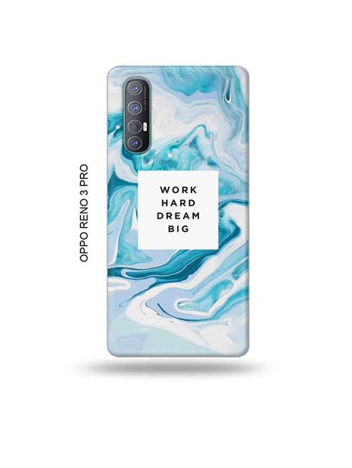 tweakymod designer printed hard case | work hard dream big back cover compatible with oppo reno 3 pro - 19019601 - Very Small Image - 1
