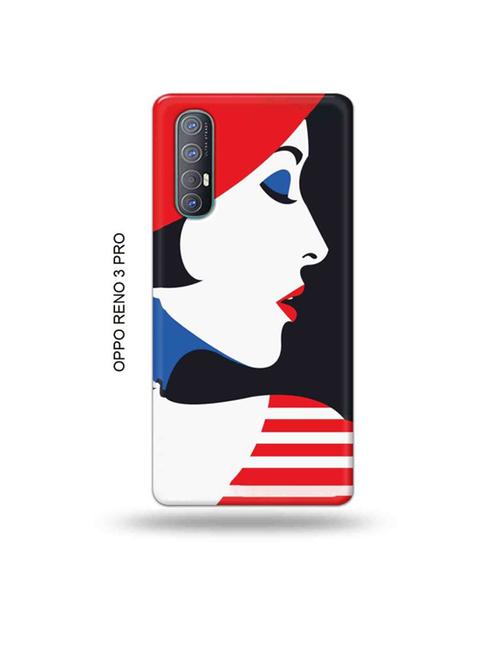 tweakymod designer printed hard case | girl illustration back cover compatible with oppo reno 3 pro - 19019648 - Very Small Image - 1