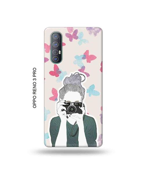 tweakymod designer printed hard case | camera buff girl back cover compatible with oppo reno 3 pro - 19019655 - Very Small Image - 1