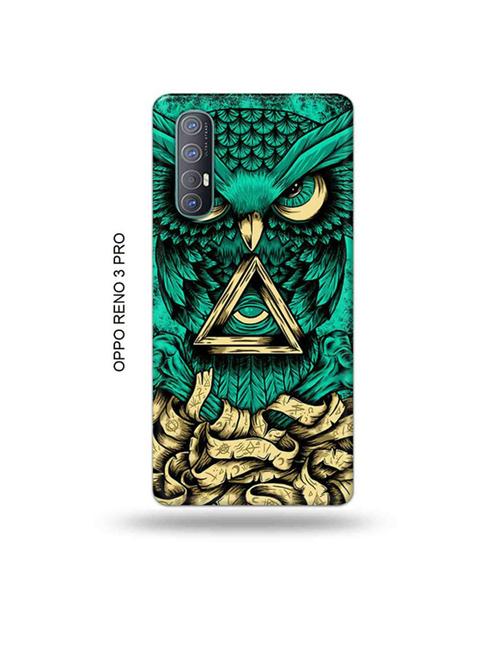 tweakymod designer printed hard case | dark owl back cover compatible with oppo reno 3 pro - 19019671 - Very Small Image - 1