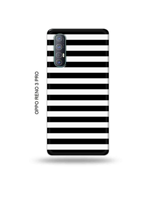 tweakymod designer printed hard case | black strips back cover compatible with oppo reno 3 pro - 19019689 - Very Small Image - 1