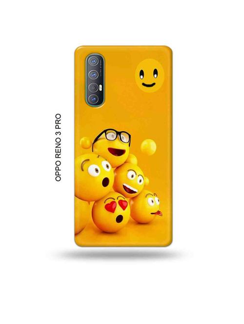 tweakymod designer printed hard case | emoji fall back cover compatible with oppo reno 3 pro - 19019700 - Very Small Image - 1