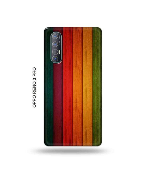 tweakymod designer printed hard case | wooden strips back cover compatible with oppo reno 3 pro - 19019703 - Very Small Image - 1