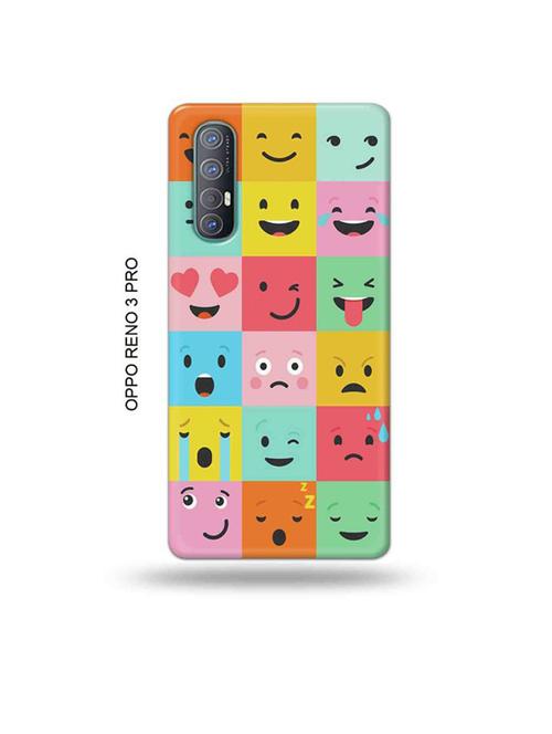 tweakymod designer printed hard case | emojies back cover compatible with oppo reno 3 pro - 19019708 - Very Small Image - 1