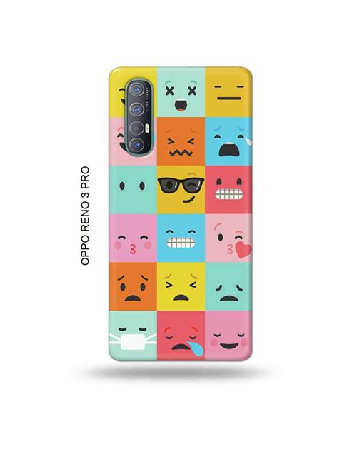 tweakymod designer printed hard case | emojies back cover compatible with oppo reno 3 pro - 19019709 - Very Small Image - 1