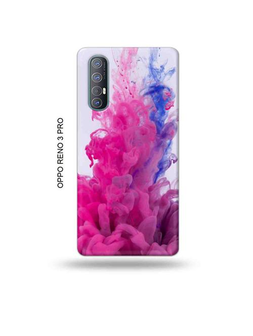 tweakymod designer printed hard case | water pink back cover compatible with oppo reno 3 pro - 19019740 - Very Small Image - 1