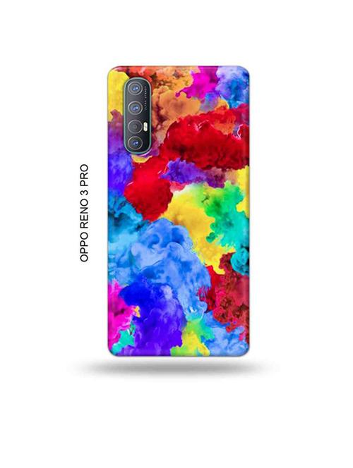 tweakymod designer printed hard case | colour holi back cover compatible with oppo reno 3 pro - 19019742 - Very Small Image - 1