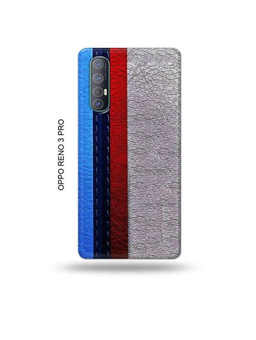 tweakymod designer printed hard case | leather strips back cover compatible with oppo reno 3 pro - 19019764 - Very Small Image - 1