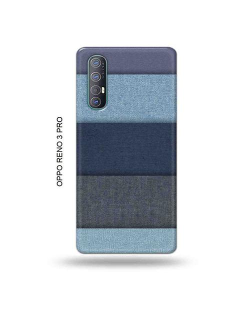 tweakymod designer printed hard case | blue pattern back cover compatible with oppo reno 3 pro - 19019769 - Very Small Image - 1
