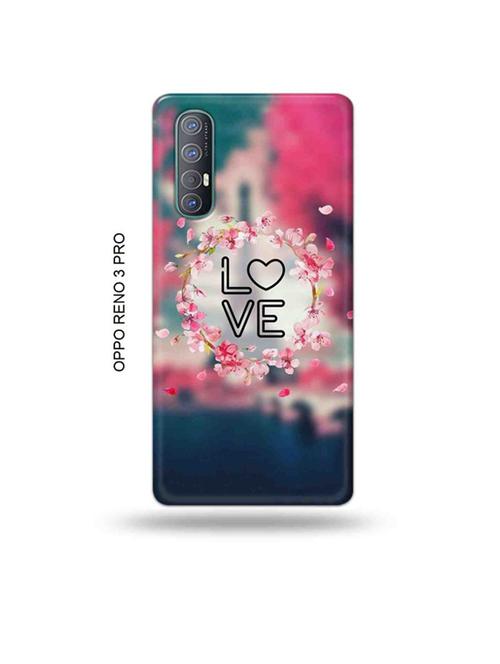 tweakymod designer printed hard case | love design back cover compatible with oppo reno 3 pro - 19019778 - Very Small Image - 1