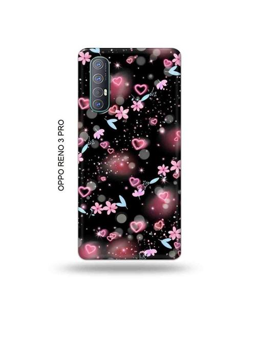 tweakymod designer printed hard case | flower and hearts back cover compatible with oppo reno 3 pro - 19019793 - Very Small Image - 1