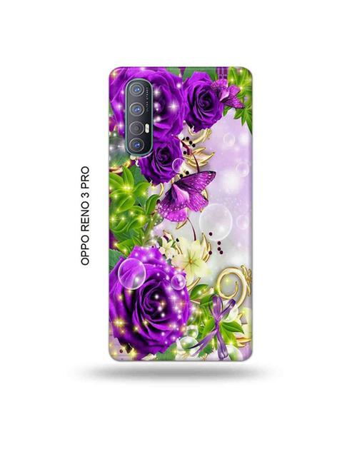 tweakymod designer printed hard case | flowers back cover compatible with oppo reno 3 pro - 19019807 - Very Small Image - 1
