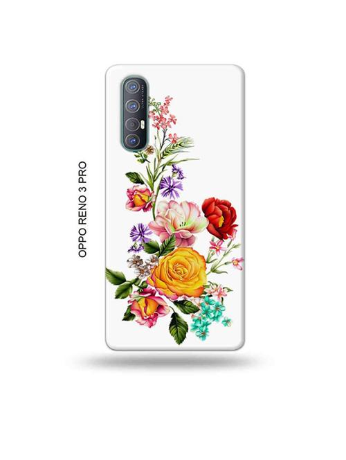 tweakymod designer printed hard case | flowers back cover compatible with oppo reno 3 pro - 19019825 - Very Small Image - 1