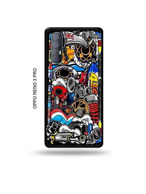 tweakymod designer printed hard case | funky back cover compatible with oppo reno 3 pro - 19019850 - Very Small Image - 1