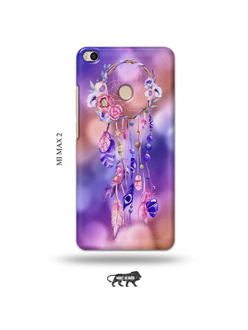 tweakymod designer printed hard case | feather dream catcher back cover compatible with mi max 2 - 19020399 - Very Small Image - 1