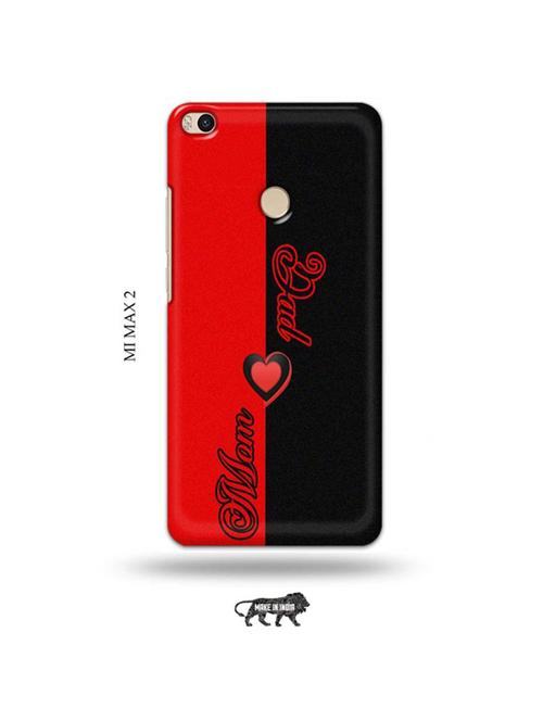 tweakymod designer printed hard case | mom dad back cover compatible with mi max 2 - 19020405 - Very Small Image - 1