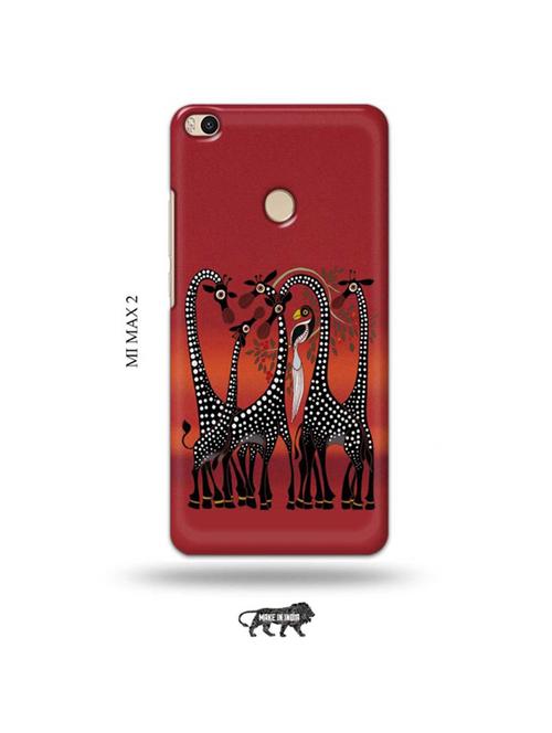 kalankari giraffe back cover compatible with mi max 2 - 19020584 - Very Small Image - 1