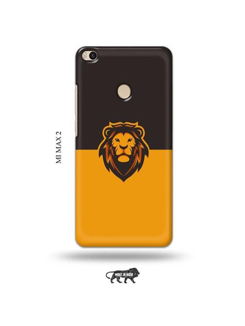 tweakymod designer printed hard case | minimal lion back cover compatible with mi max 2 - 19020603 - Very Small Image - 1