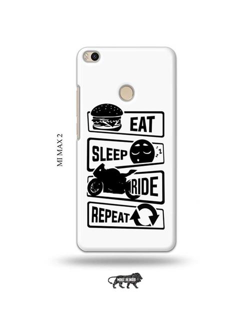 eat sleep ride repeat back cover compatible with mi max 2 - 19020632 - Very Small Image - 1