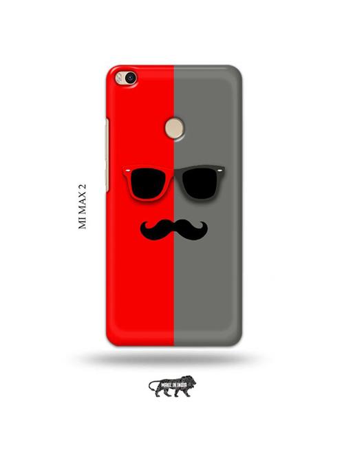 hipster red back cover compatible with mi max 2 - 19020701 - Very Small Image - 1