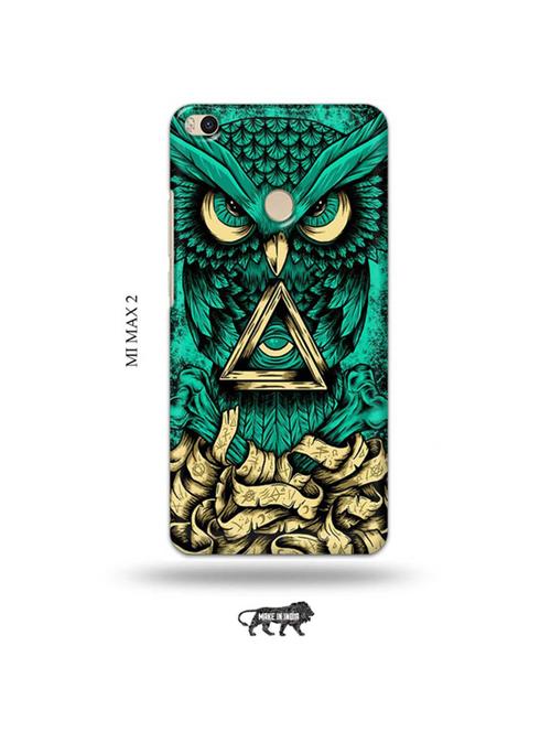 tweakymod designer printed hard case | dark owl back cover compatible with mi max 2 - 19020709 - Very Small Image - 1