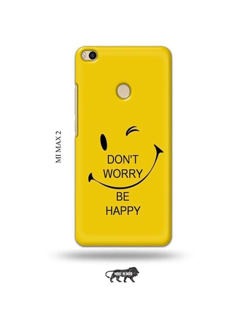 funny face yellow back cover compatible with mi max 2 - 19020717 - Very Small Image - 1