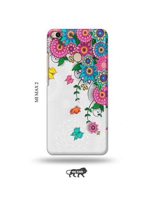flowers back cover compatible with mi max 2 - 19020934 - Very Small Image - 1