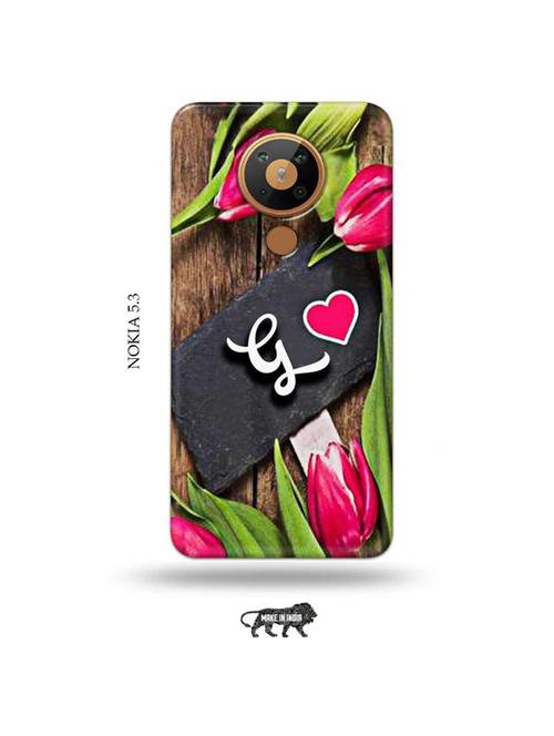 flower letter g back cover compatible with nokia 5.3 - 19021019 - Very Small Image - 1