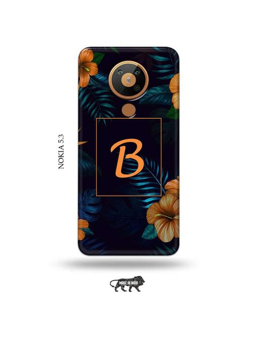 floral b back cover compatible with nokia 5.3 - 19021068 - Very Small Image - 1
