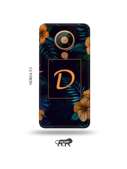 floral d back cover compatible with nokia 5.3 - 19021070 - Very Small Image - 1