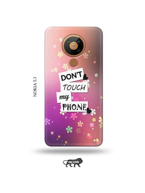 donu2019t touch my phone back cover compatible with nokia 5.3 - 19021093 - Very Small Image - 1