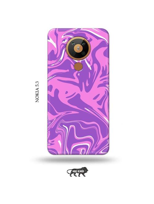 messy pink back cover compatible with nokia 5.3 - 19021145 - Very Small Image - 1