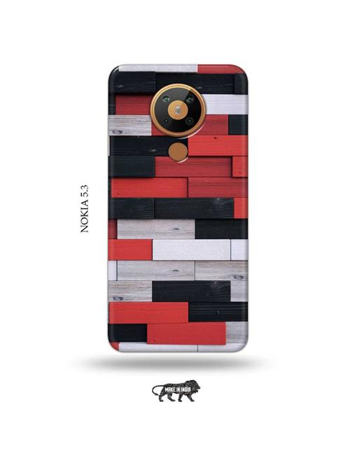colour wooden bricks back cover compatible with nokia 5.3 - 19021156 - Very Small Image - 1