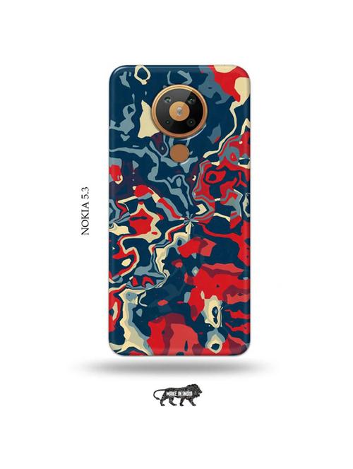 abstract red back cover compatible with nokia 5.3 - 19021164 - Very Small Image - 1