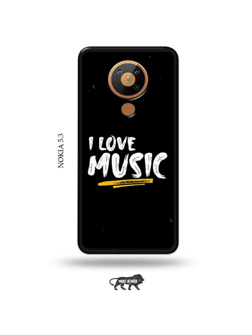 i love music back cover compatible with nokia 5.3 - 19021226 - Very Small Image - 1