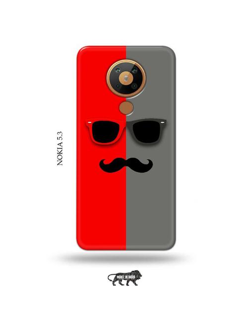 hipster red back cover compatible with nokia 5.3 - 19021302 - Very Small Image - 1