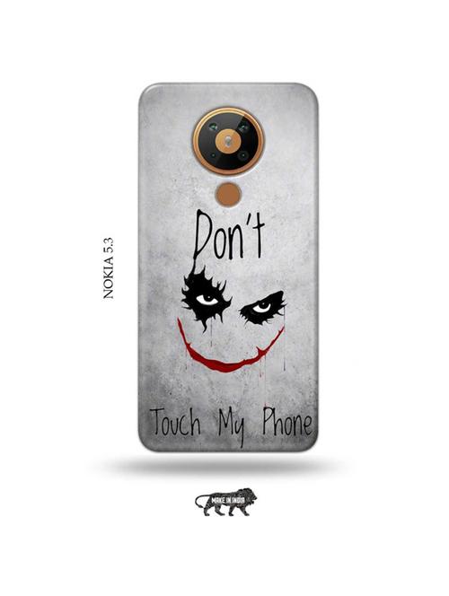 don't touch my phone back cover compatible with nokia 5.3 - 19021303 - Very Small Image - 1