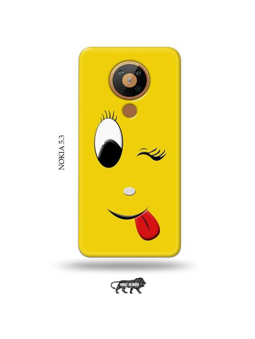 wink emoji back cover compatible with nokia 5.3 - 19021336 - Very Small Image - 1