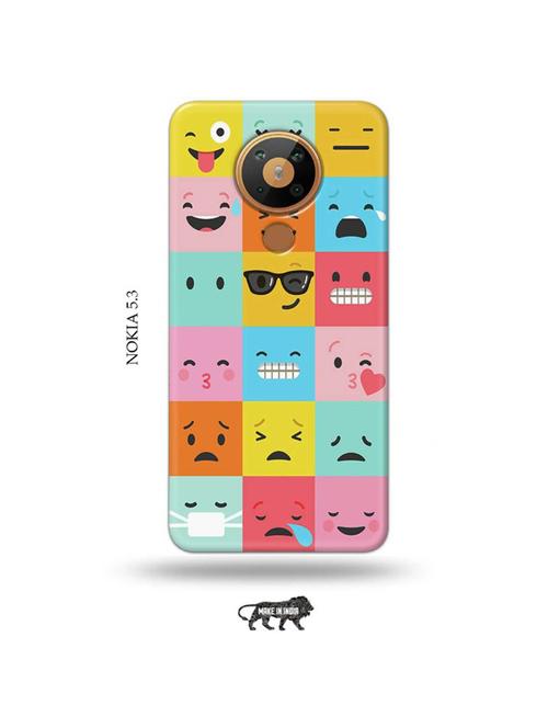 emojies back cover compatible with nokia 5.3 - 19021348 - Very Small Image - 1