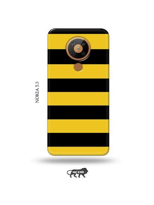 yellow strips back cover compatible with nokia 5.3 - 19021350 - Very Small Image - 1