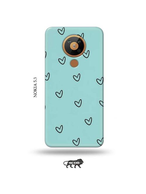 hearts back cover compatible with nokia 5.3 - 19021430 - Very Small Image - 1