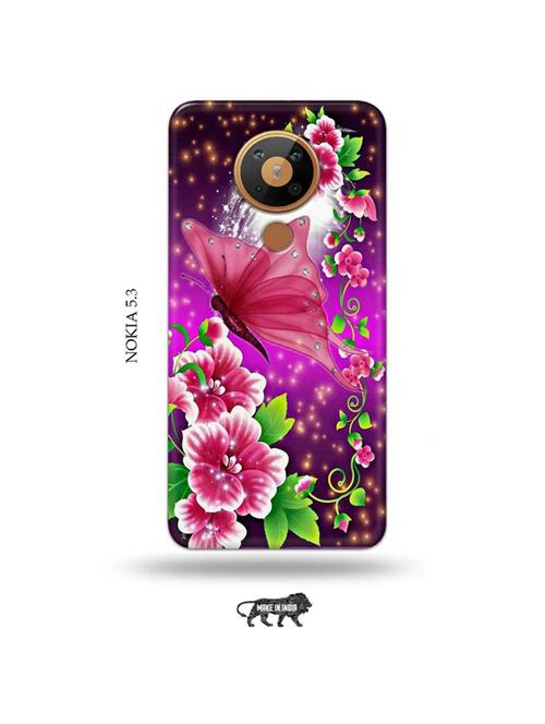 flowers back cover compatible with nokia 5.3 - 19021448 - Very Small Image - 1