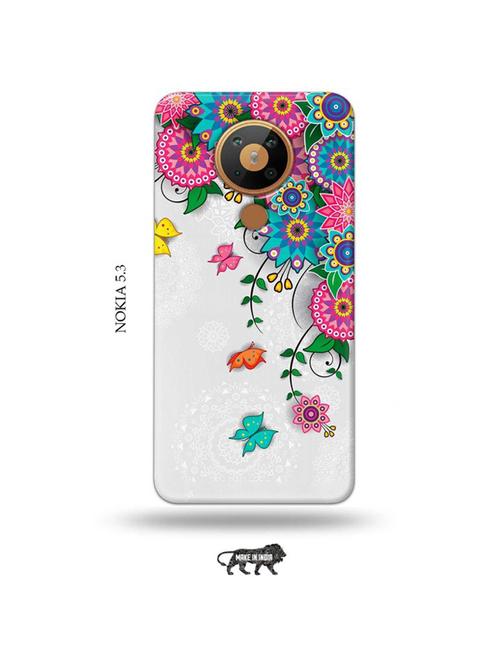 flowers back cover compatible with nokia 5.3 - 19021453 - Very Small Image - 1