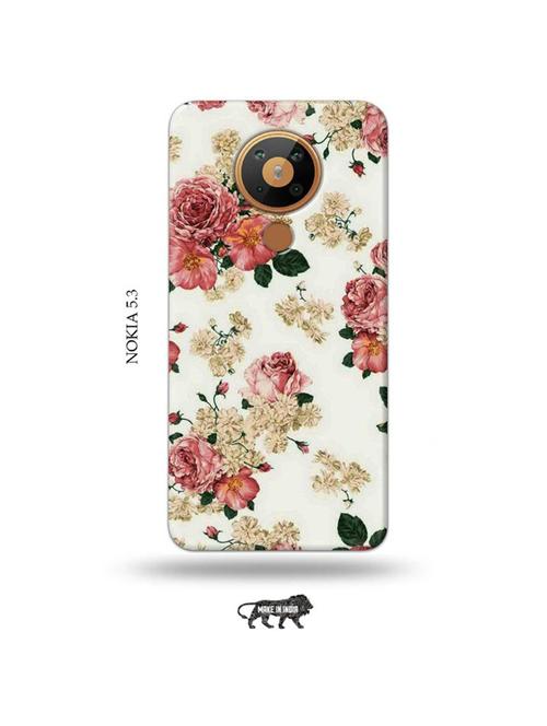 flowers back cover compatible with nokia 5.3 - 19021471 - Very Small Image - 1