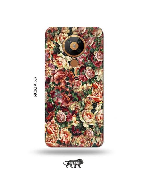 tweakymod designer printed hard case | flowers back cover compatible with nokia 5.3 - 19021472 - Very Small Image - 1