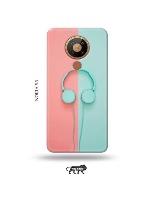 hipster headset back cover compatible with nokia 5.3 - 19021502 - Very Small Image - 1