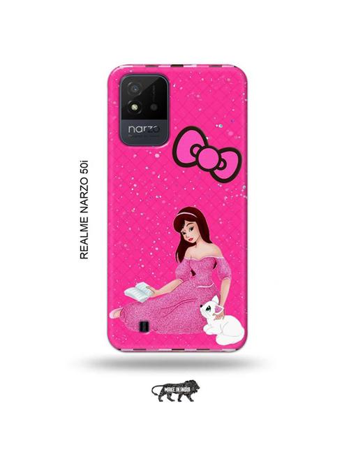 cute girl back cover compatible with realme narzo 50i - 19021617 - Very Small Image - 1