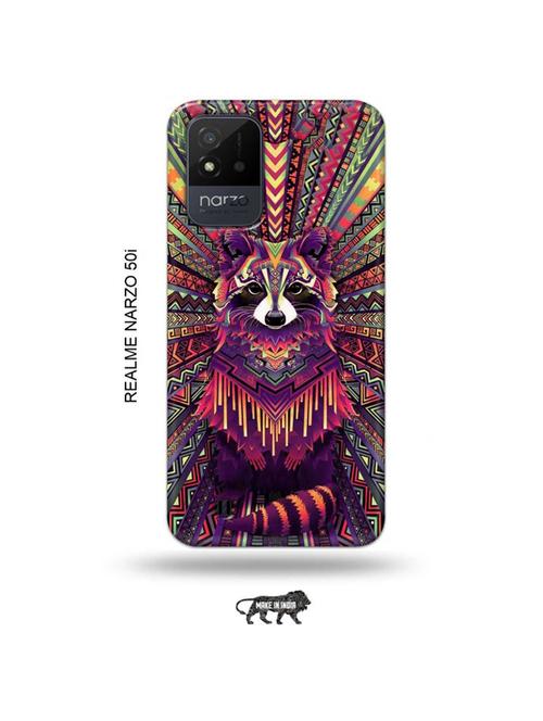 kalankari fox back cover compatible with realme narzo 50i - 19021722 - Very Small Image - 1
