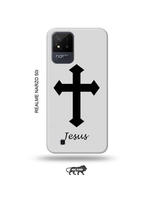 jesus cross back cover compatible with realme narzo 50i - 19021797 - Very Small Image - 1
